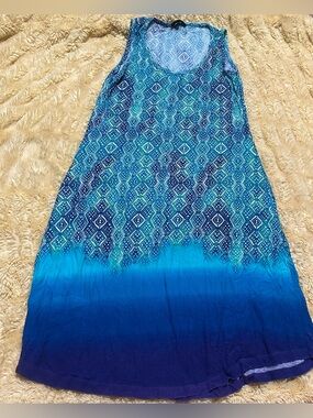 Gorgeous multicolor blue dress